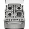 Cocina ELECTROLUX 56DXQ multigas doble horno 56cm 4 hornallas acero inoxidable