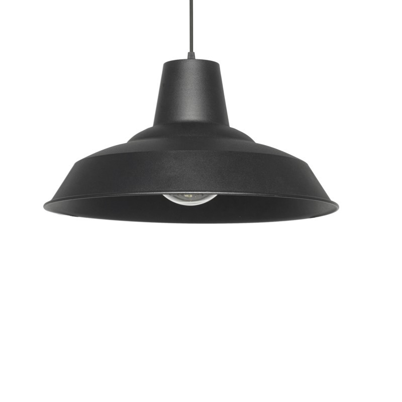 Colgante FERROLUX BADAJOZ para 1 luz E27 chapa negro Colgante FERROLUX BADAJOZ para 1 luz E27 chapa negro