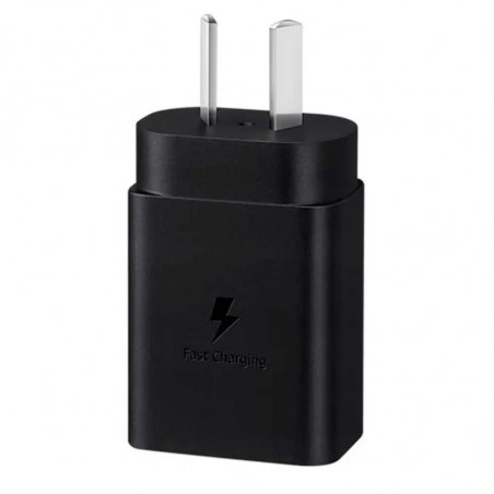 Cargador original SAMSUNG USB-C 15W carga rápida negro sin cable