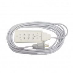 Prolongador DIBAPLAST 5 tomas 3 metros con cable multitoma universal