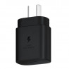 Cargador de pared SAMSUNG 25W carga rápida original negro con cable