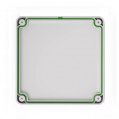 Caja de paso SISTELECTRIC pvc exterior IP65 9x9x7,5cm con tapa blanca
