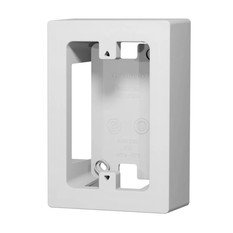 Caja rectangular SISTELECTRIC exterior blanco 8,5x13x5cm Caja rectangular SISTELECTRIC exterior blanco 8,5x13x5cm