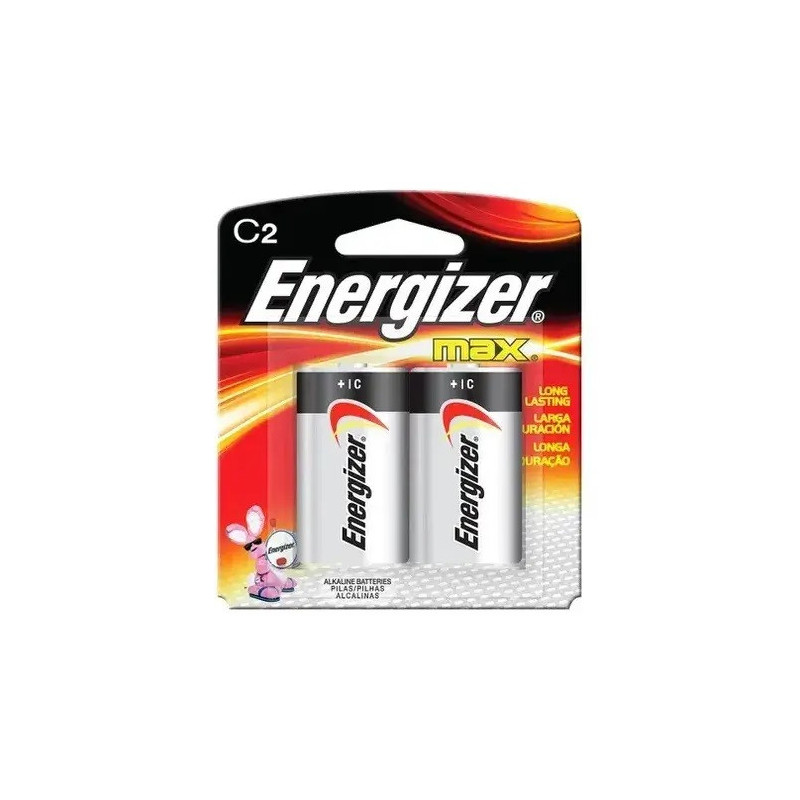 Pila ENERGIZER C-MAX mediana 1.5v Blister 2 Unidades