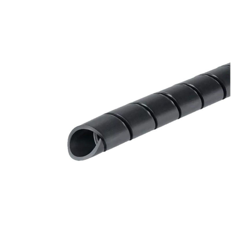 Cinta helicoidal SYBYD espiral 1' 21mm negro por metro