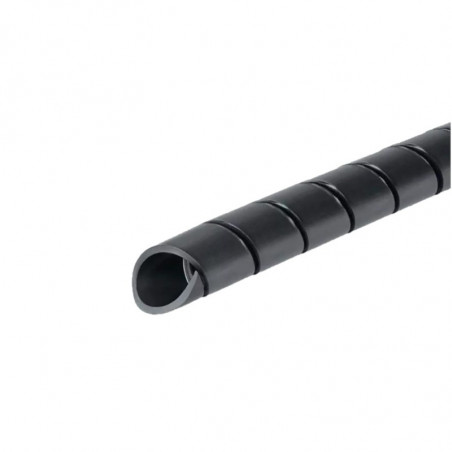 Cinta helicoidal SYBYD espiral 1' 21mm negro por metro