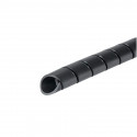 Cinta helicoidal HELLERMANN TYTON FH1 1/4\' negro por metro