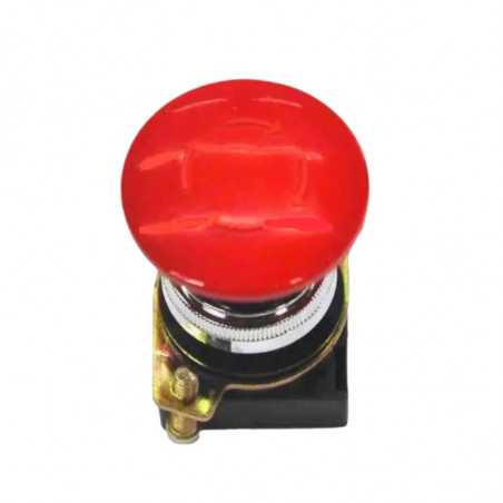 Botonera A.E.A 1900R 22mm rojo golpe de puño con retenedor