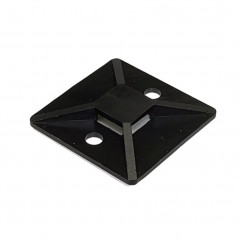 Porta precinto TACSA 28x28mm negro por unidad