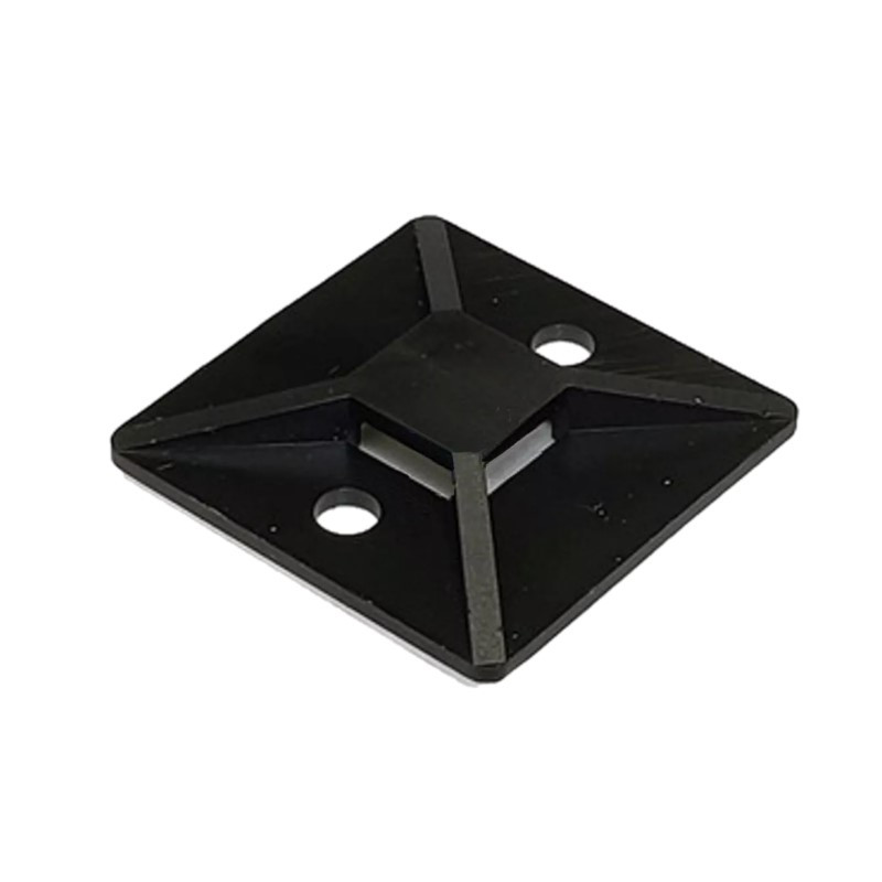 Porta precinto TACSA 28x28mm negro por unidad