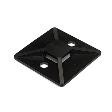 Porta precinto TACSA 28x28mm negro por unidad