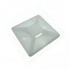 Porta precinto TACSA 19x19mm blanco por unidad