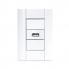 Conjunto armado JELUZ VERONA toma usb-A blanco
