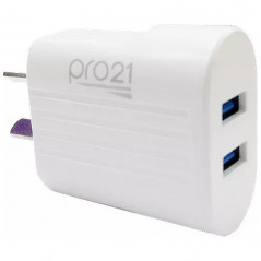Cargador PRO21 LITE 1 USB C + 1PD 3.1A sin cable
