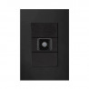 Conjunto armado JELUZ PLATINUM toma tv pasante pin fino negro