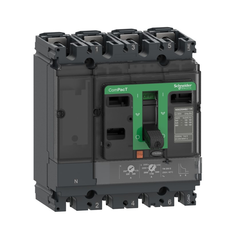 Interruptor automático SCHNEIDER NSX100B 4x63A 690V TMD