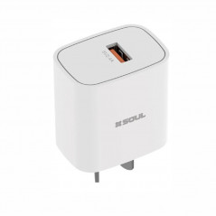 Cargador viajero SOUL CVJ-XUSB1BL USB blanco sin cable