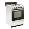 Cocina WHIRLPOOL WFB57DWDNA Multigas 56cm 4 hornallas blanca
