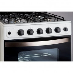 Cocina WHIRLPOOL WFB57DWDNA Multigas 56cm 4 hornallas blanca