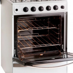 Cocina WHIRLPOOL WFB57DWDNA Multigas 56cm 4 hornallas blanca