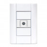 Conjunto armado JELUZ VERONA toma tv pin fino blanco