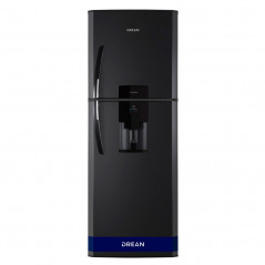 Heladera DREAN HDR400F41N ciclica 396 Litros negra con dispenser de agua outlet