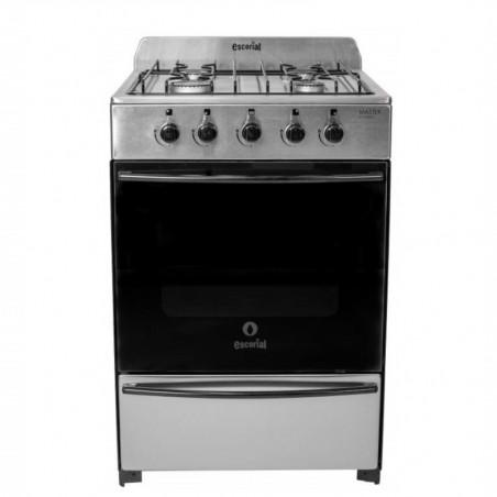 Cocina ESCORIAL MASTER CLASSIC gas licuado 56cm 4 hornallas Acero inoxidable