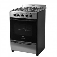 Cocina ESCORIAL MASTER CLASSIC gas licuado 56cm 4 hornallas Acero inoxidable