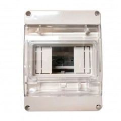 Caja para pilar CONEXTUBE BOMBE 4 módulos embutir blanco
