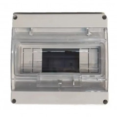 Caja para pilar CONEXTUBE BOMBE 8 módulos embutir blanco