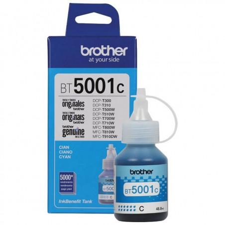 Botellón BROTHER BT5001C original cían