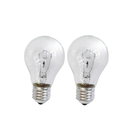 Pack x2 lámpara satinada incandescente para parrilla E27 60W 230v