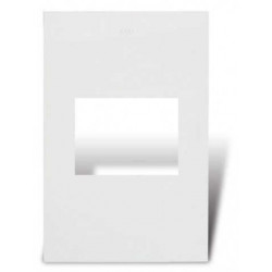 Tapa CAMBRE S.XXI 2 módulos blanco