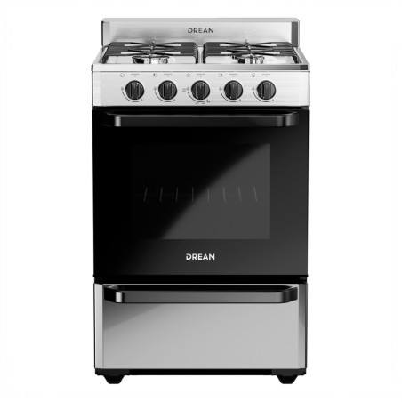 Cocina DREAN CD5602AI0 Multigas 56cm 4 hornallas acero inoxidable