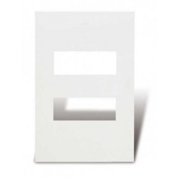 Tapa CAMBRE S.XXI 2 módulos blanco