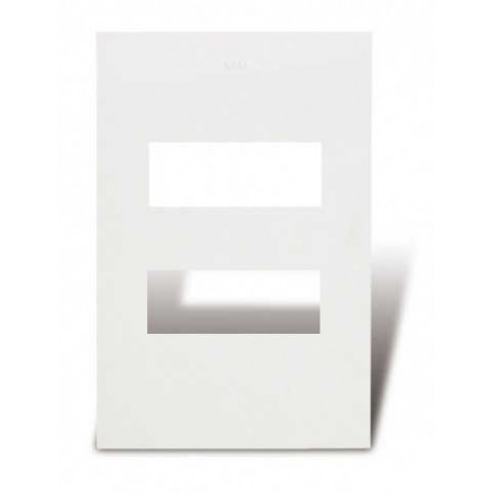 Tapa CAMBRE S.XXI 2 módulos blanco