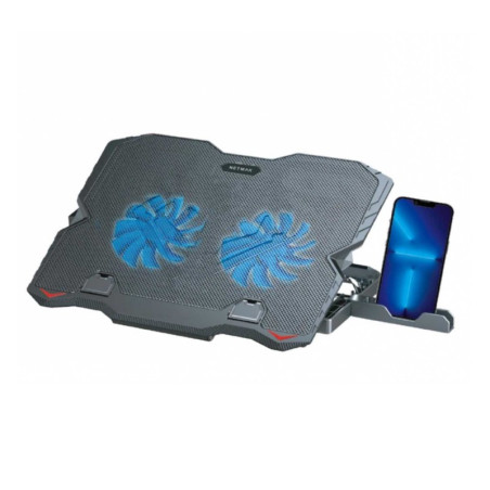 Base Cooler NETMAK NM-N134 15'' con soporte para Celular