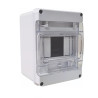 Caja pilar GENROD 4 módulos monofásico pvc IP65 transparente
