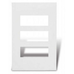 Tapa CAMBRE S.XXI 3 módulos blanco