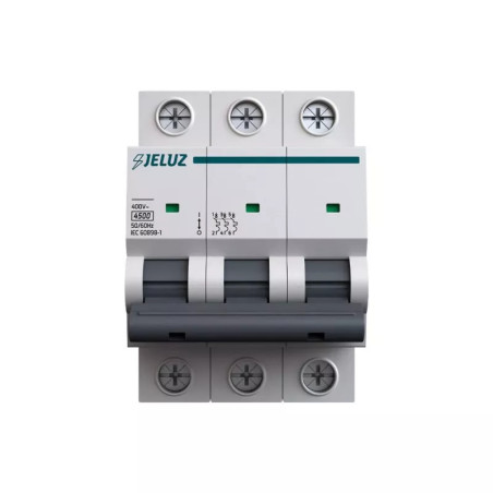 Térmica tripolar JELUZ 16A 4.5kA curva c