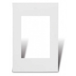 Tapa CAMBRE S.XXI 4 módulos blanco