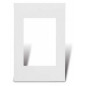 Tapa CAMBRE SXXI para bastidor 4 módulos blanco