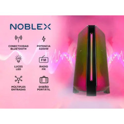 Parlante torre bluetooth NOBLEX MNT2X 3500W PMPO (40W RMS)
