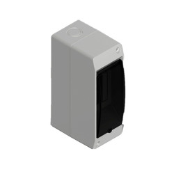 Caja para térmica SISTELECTRIC exterior pvc 2 módulos gris