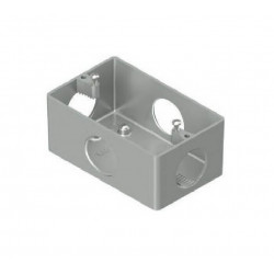 Caja rectangular DAISA 3/4 rosca con tapa