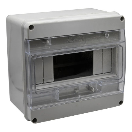 Caja para pilar CONEXTUBE BOMBE 8 módulos embutir blanco