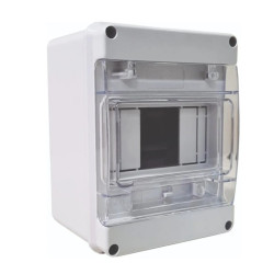 Caja para pilar CONEXTUBE BOMBE 4 módulos embutir blanco