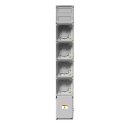 Gabinete GENROD columna 4 medidores monofásico pvc
