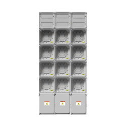 Gabinete GENROD columna 12 medidores monofásico pvc