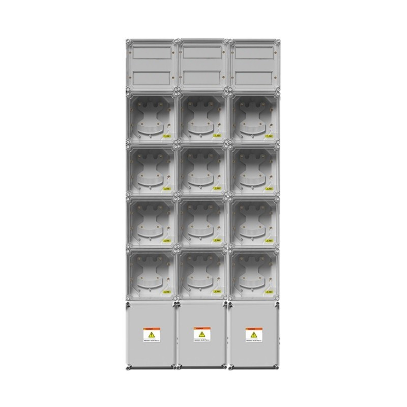 Gabinete GENROD columna 12 medidores monofásico pvc